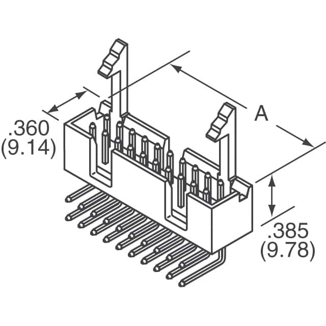 1-1761609-5 TE Connectivity AMP Connectors  Headers Male Pins